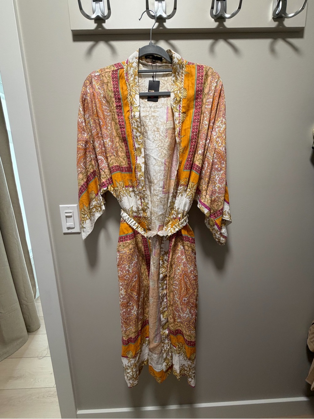 Maje Printed Kimono Robe - Picture 6 of 9